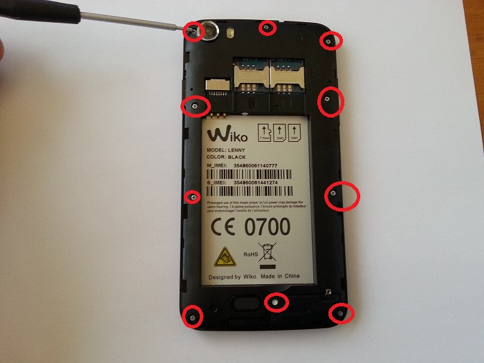 R&eacute;paration Wiko Lenny